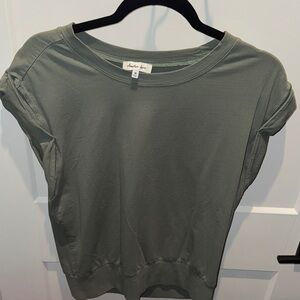 Heath Ceramics Sage Green Women's Short Sleeve Top